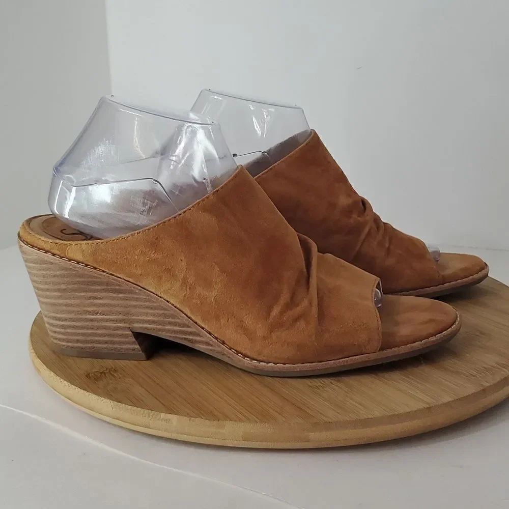 Sofft Strathmore Leather Ruched Slide Women's Size 11